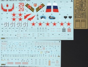 Decals MiG 29 Fulcrum C 