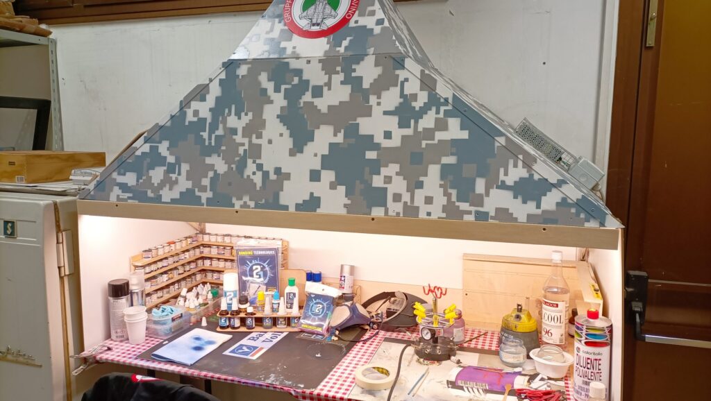 Postazione verniciatura del GMPAT - Colle 21